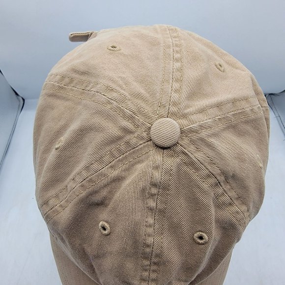 Adidas Beige Dad Hat Cap Casual Adjustable Outdoors Work Wear Comfort - Picture 6 of 9